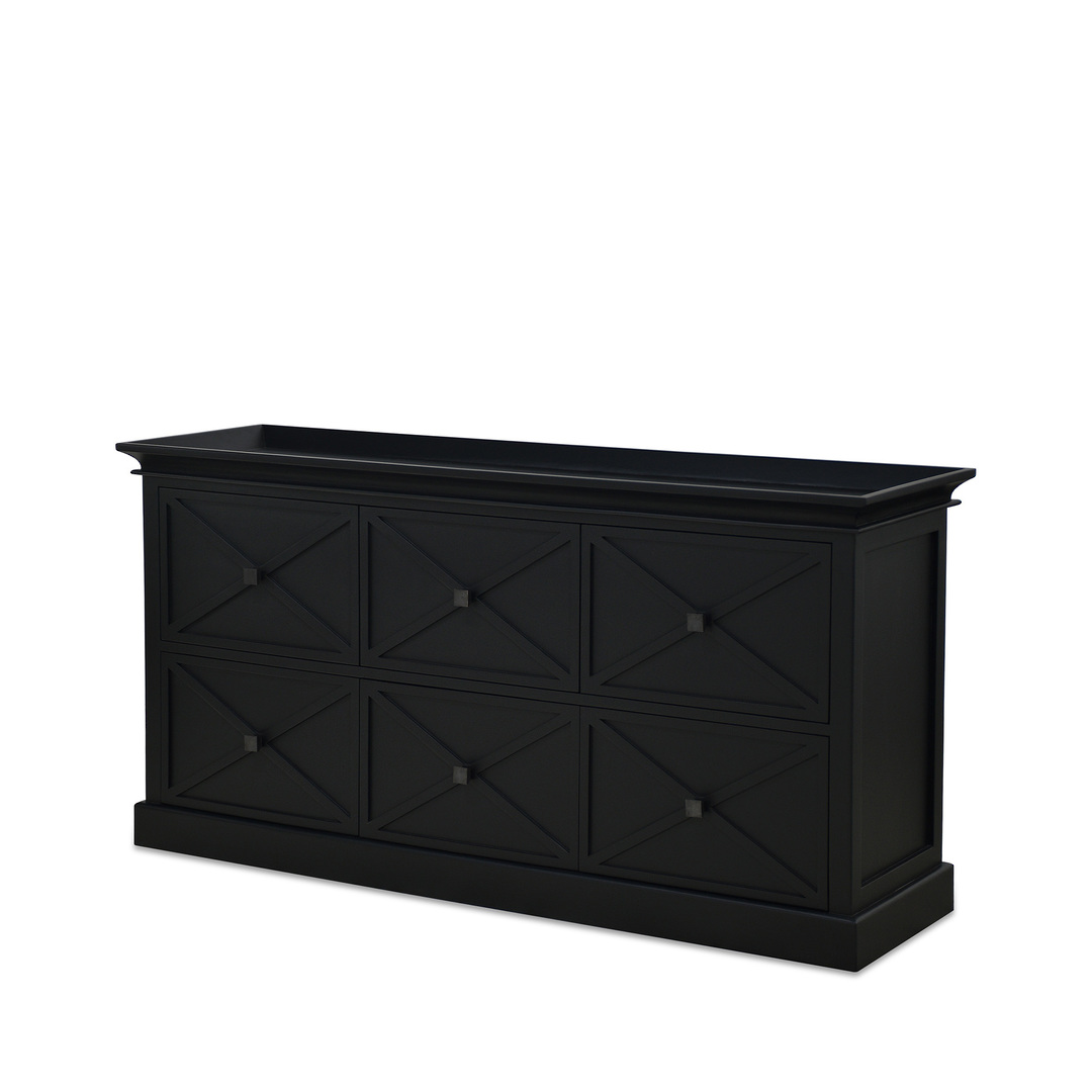 ISLAND LIFE 6 DRAWER DRESSER BLACK image 1